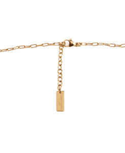 Saint Laurent Rectangular Thin Short Chain Necklace