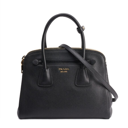 Prada Double Zip Dome Tote Bag