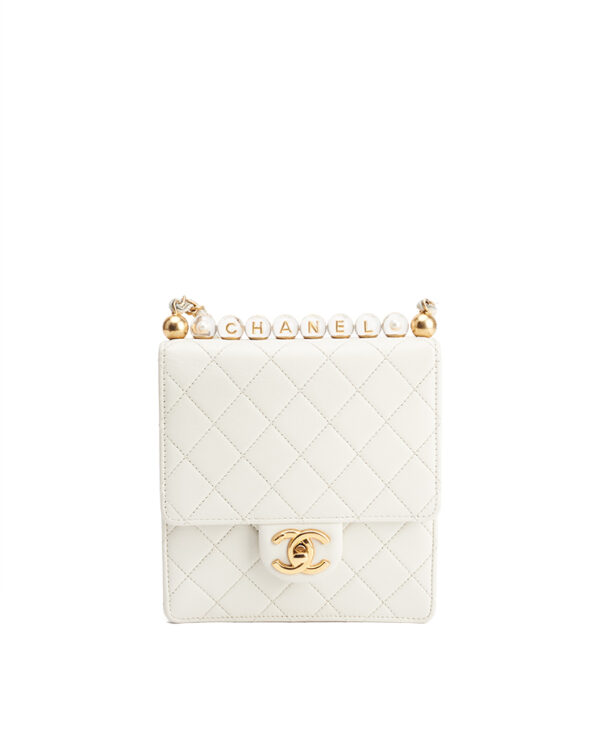 Chanel Crystal Pearl Square Flap Bag – (ex)bags