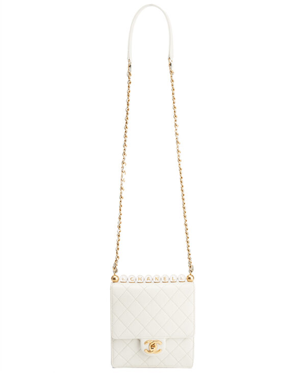 Chanel Crystal Pearl Square Flap Bag – (ex)bags