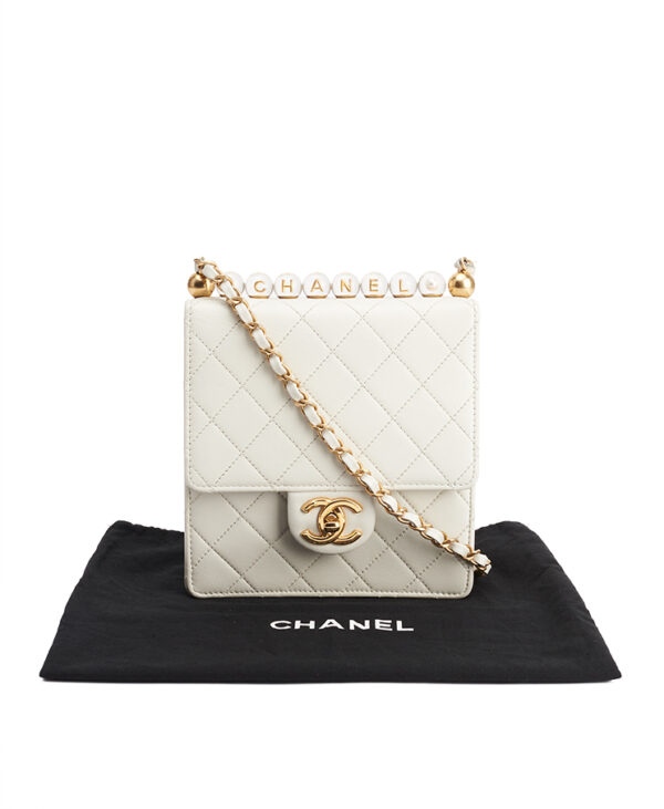 Chanel Crystal Pearl Square Flap Bag – (ex)bags