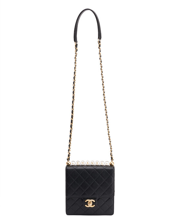 Chanel Crystal Pearl Square Flap Bag – (ex)bags