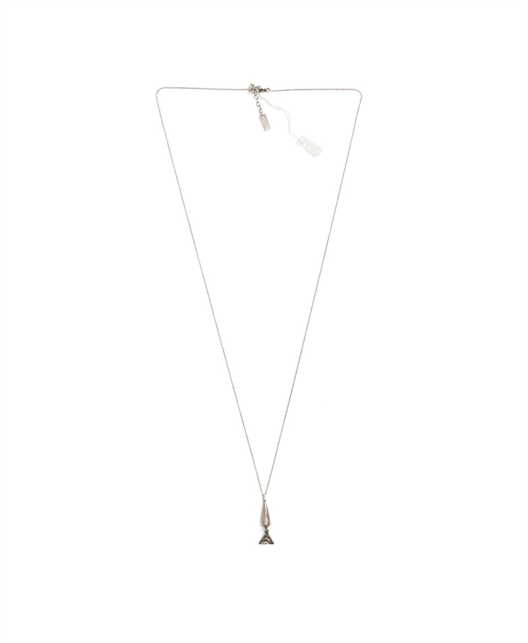 Saint Laurent Cone And Triangle Charm Necklace – (ex)bags Saint Laurent Cone And Triangle Charm Necklace – (ex)bags