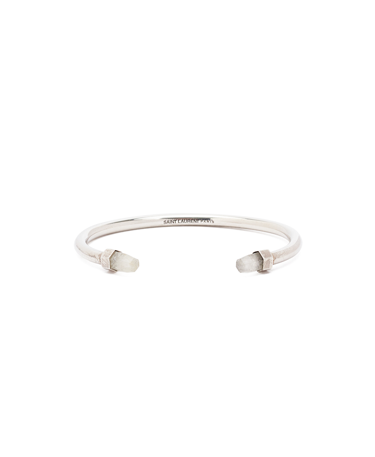 Saint Laurent Point Pyramide Crystal Cuff Bracelet L – (ex)bags