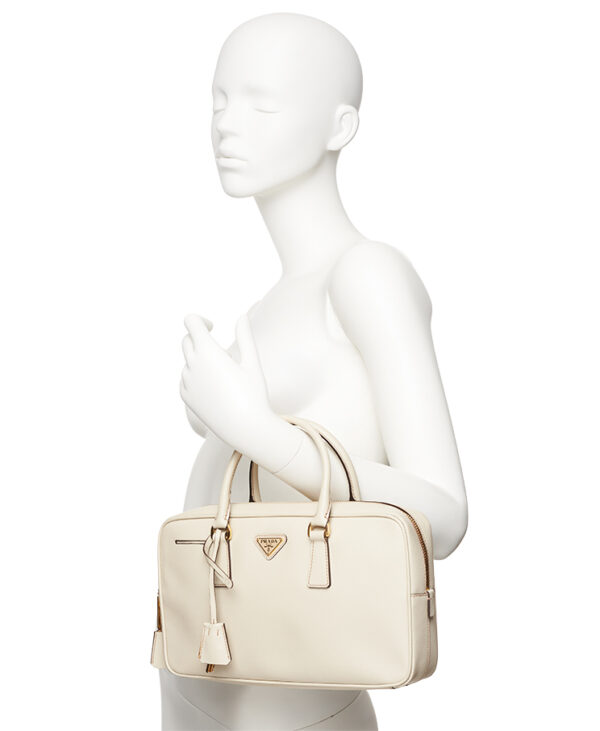 Prada Saffiano Lux Bauletto Medium – (ex)bags