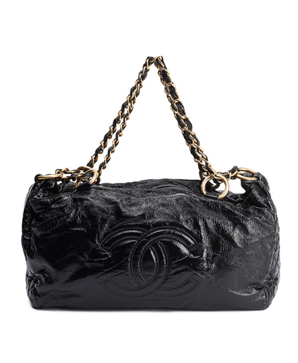 Chanel Rock and Chain Bowler Bag Medium – (ex)bags