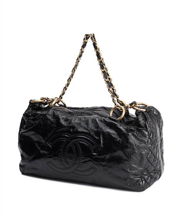 Chanel Rock and Chain Bowler Bag Medium – (ex)bags