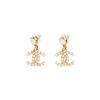 Chanel CC Logo Drop Earrings