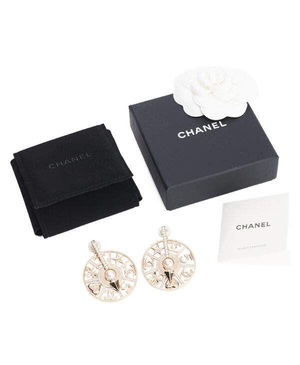 Chanel Lucky Symbols Round Clip-On Earrings – (ex)bags