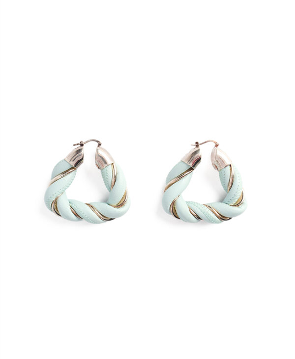 Bottega Veneta Twisted Hoop Earrings