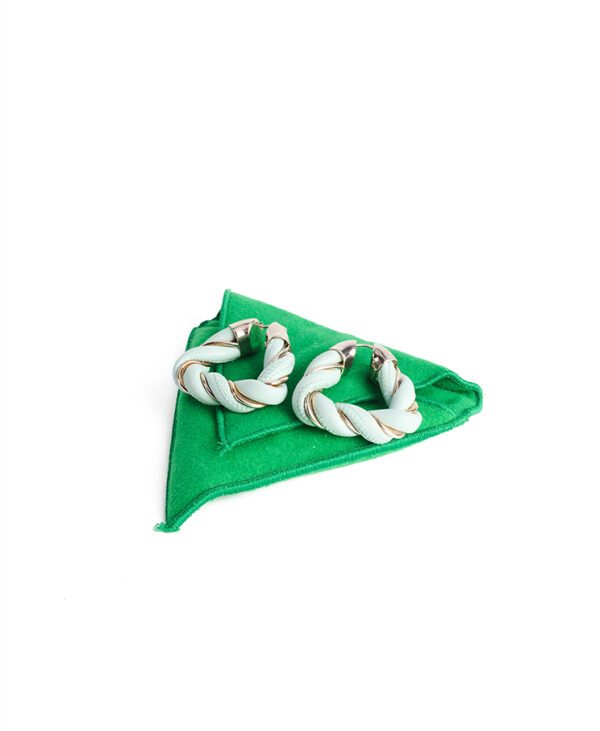 Bottega Veneta Twisted Hoop Earrings