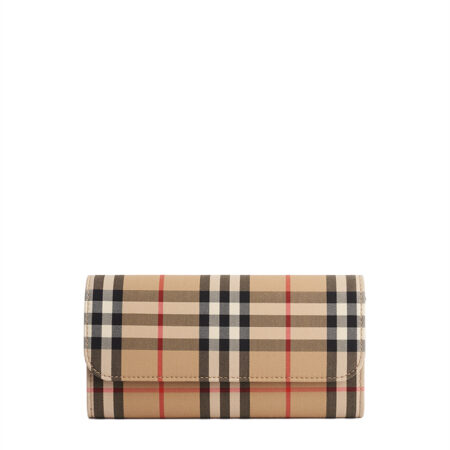 Burberry Halton Check Wallet Long