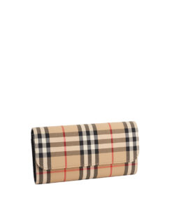 Burberry Halton Check Wallet Long