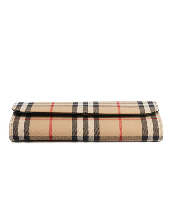 Burberry Halton Check Wallet Long – (ex)bags
