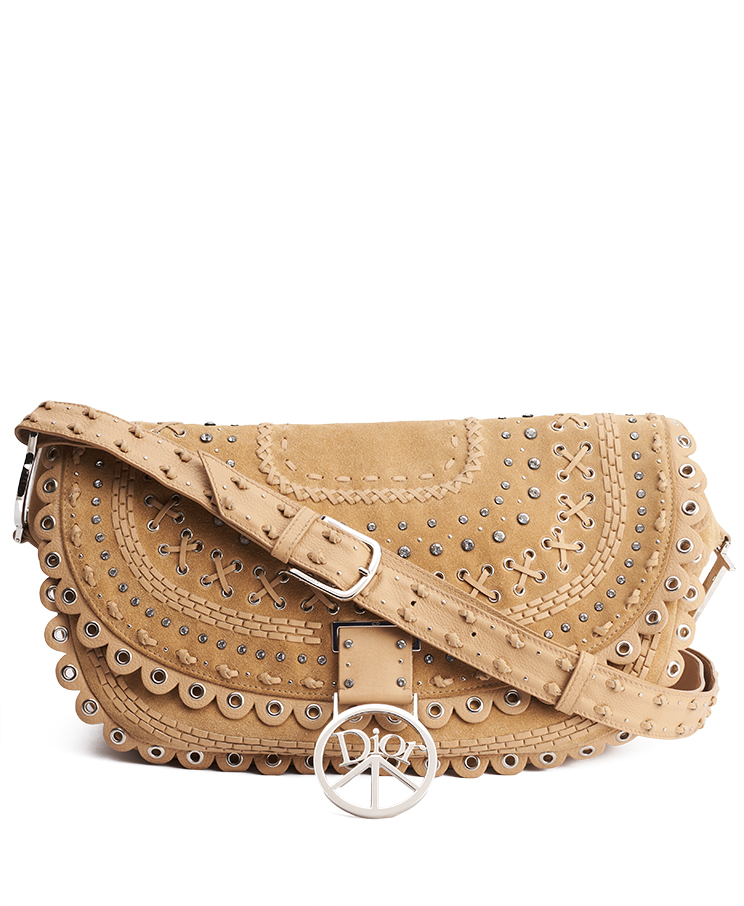 Dior Crystal ‘Peace and Love’ Shoulder Bag