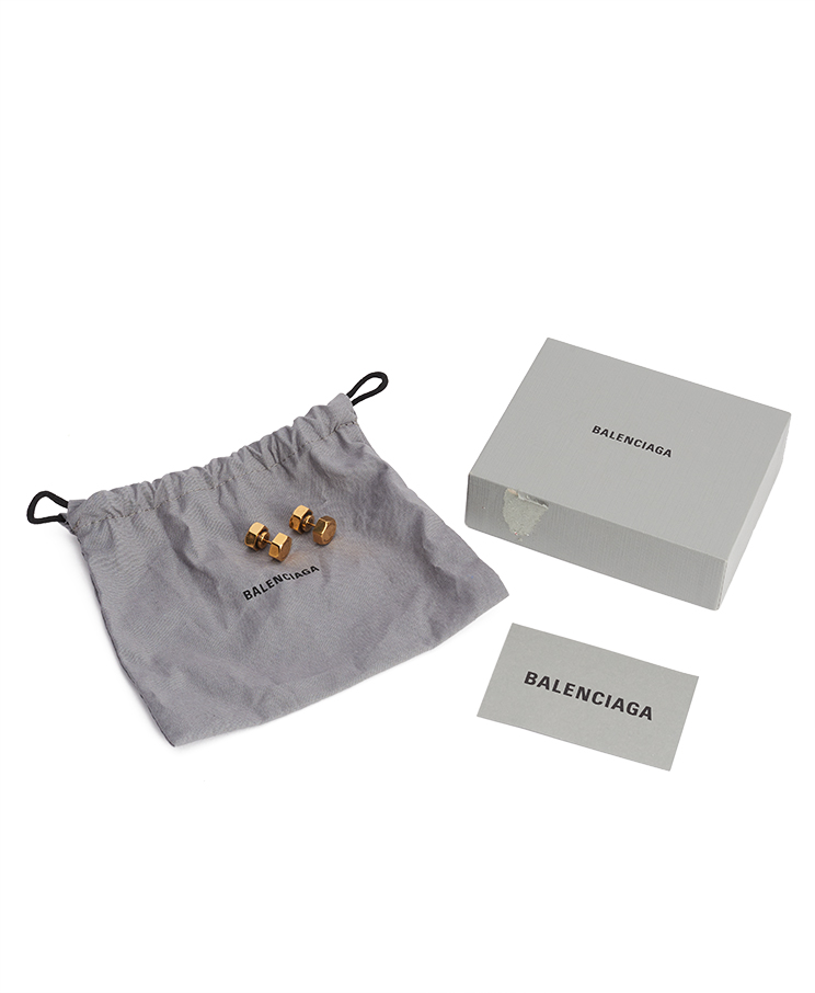 Balenciaga Garage Double Screw Earrings