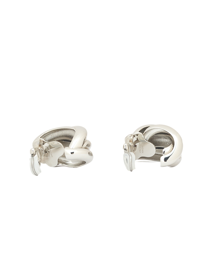 Balenciaga Saturne Twisted Clip-On Earrings