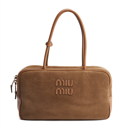 Miu Miu Beau Corduroy Top-Handle Bag