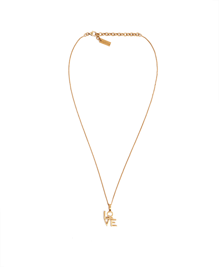 Saint Laurent Love Charm Necklace