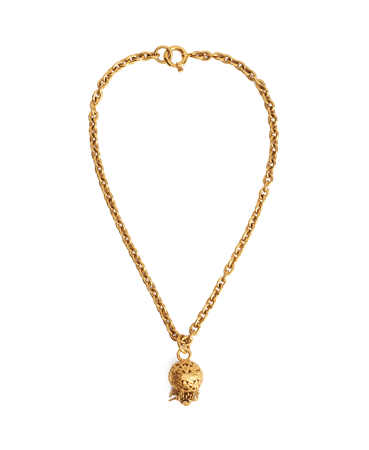 Chanel CC Ball Pendant Necklace
