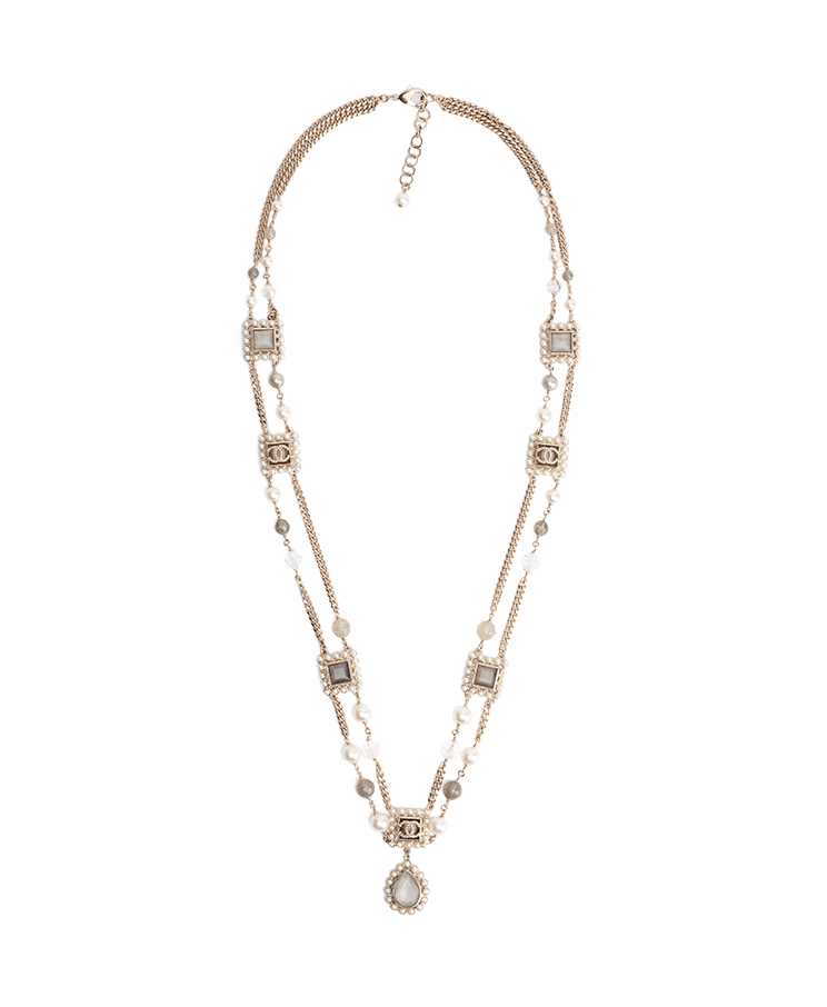Chanel CC Pearl Long Necklace