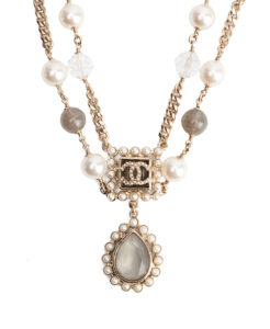 Chanel CC Pearl Long Necklace