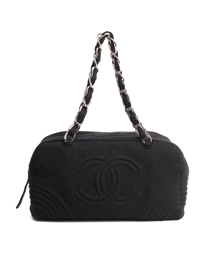 Chanel СС Jersey Bowling Bag Medium