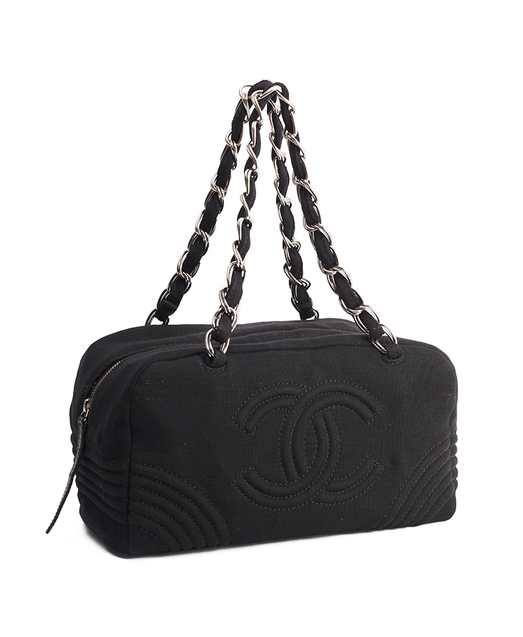 Chanel СС Jersey Bowling Bag Medium