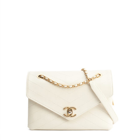 Chanel Envelope Compartment Flap Bag Small