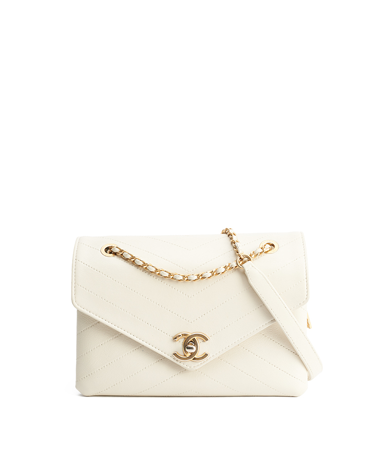 Chanel Envelope Compartment Flap Bag Small