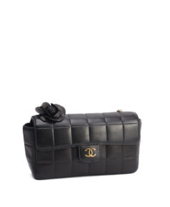 Chanel Chocolate Bar Camelia Flap Mini