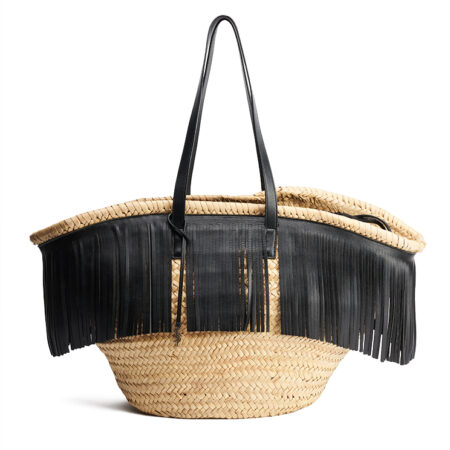 Saint Laurent Panier Fringe Basket Bag Large