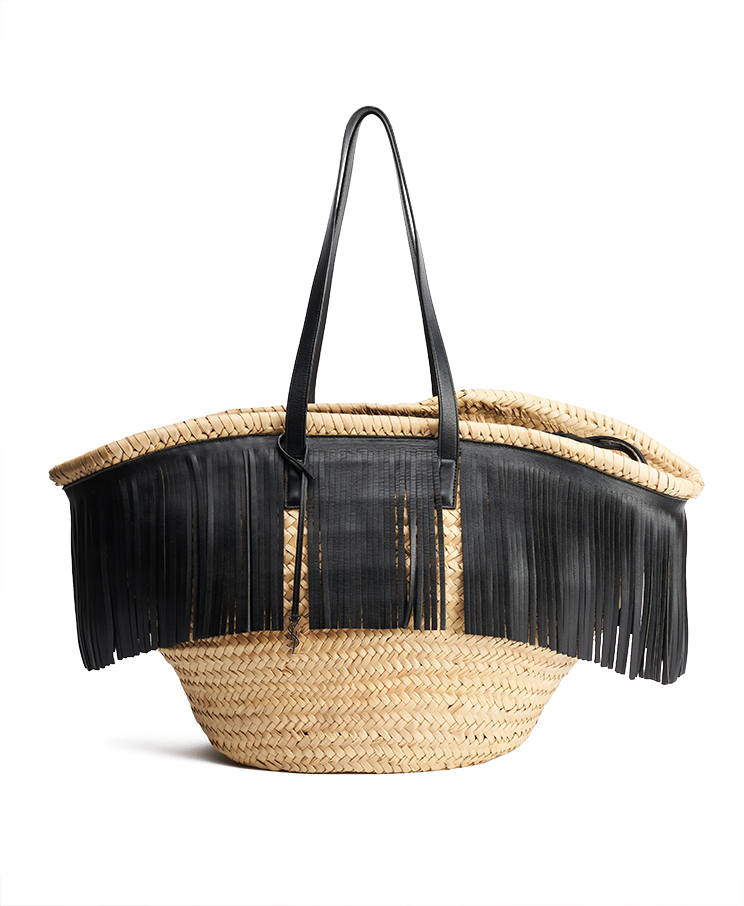 Saint Laurent Panier Fringe Basket Bag Large