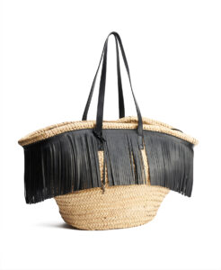 Saint Laurent Panier Fringe Basket Bag Large