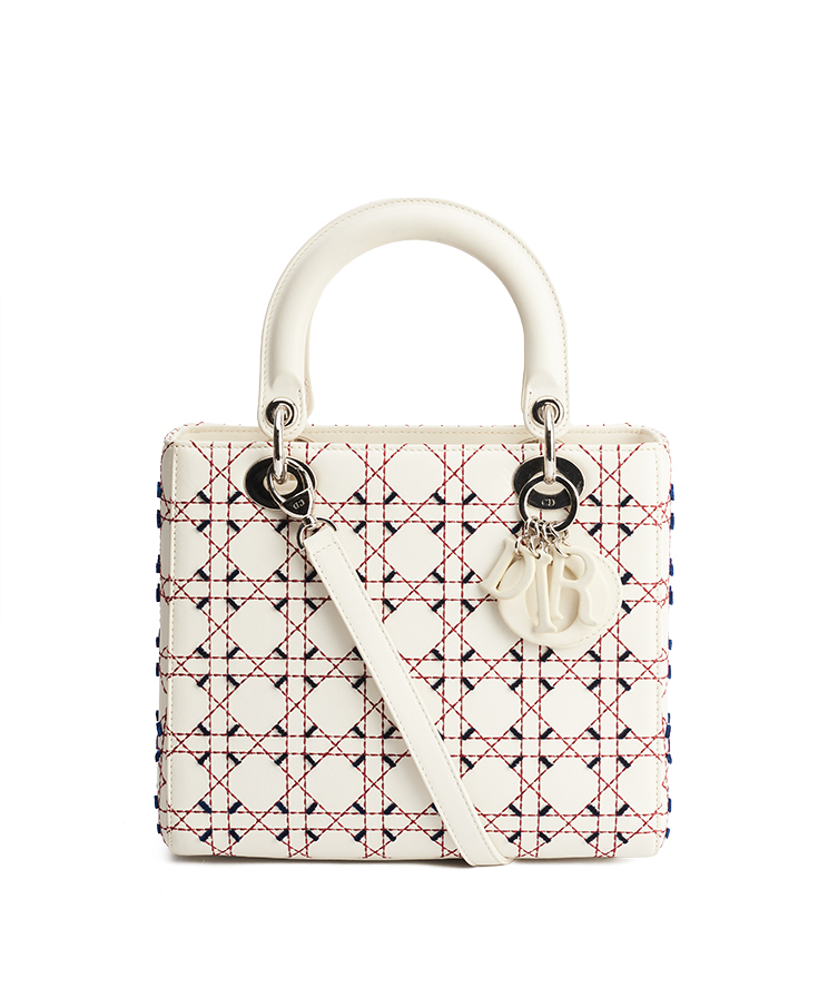 Dior Lady Dior Contrast Stitch Medium / Limited Edition