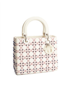 Dior Lady Dior Contrast Stitch Medium / Limited Edition