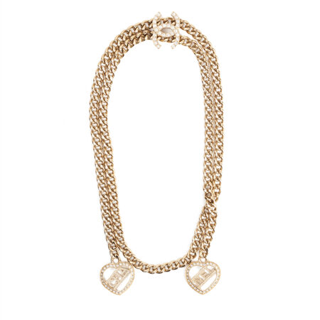 Chanel Looptie Coco Heart Necklace