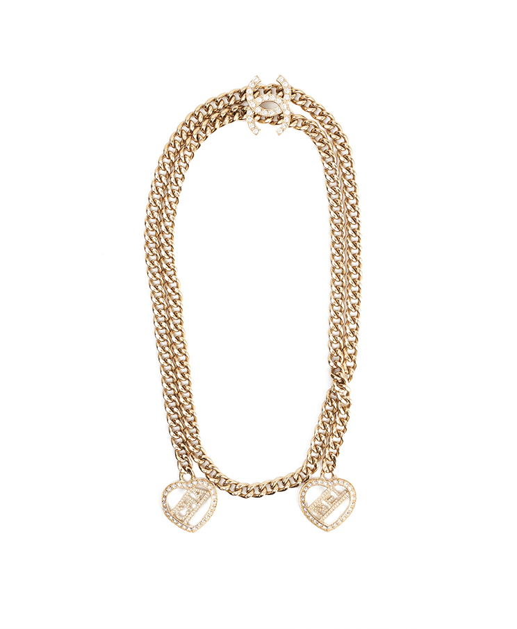 Chanel Looptie Coco Heart Necklace