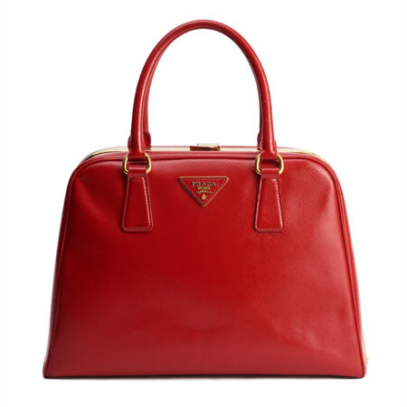 Prada Pyramid Frame Top Handle Bag