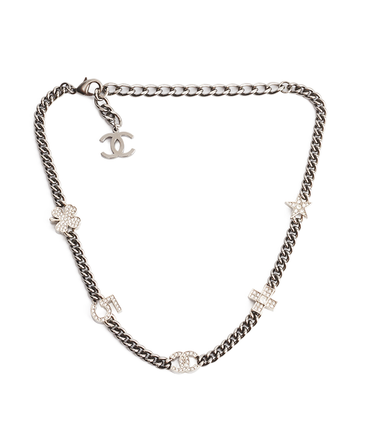 Chanel CC Charms Choker Necklace
