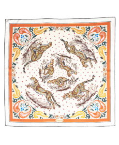 Hermes Guepards Bandana Double Face Scarf 90