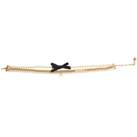 Dior CD Bow Choker Necklace