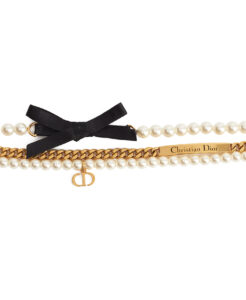 Dior CD Bow Choker Necklace