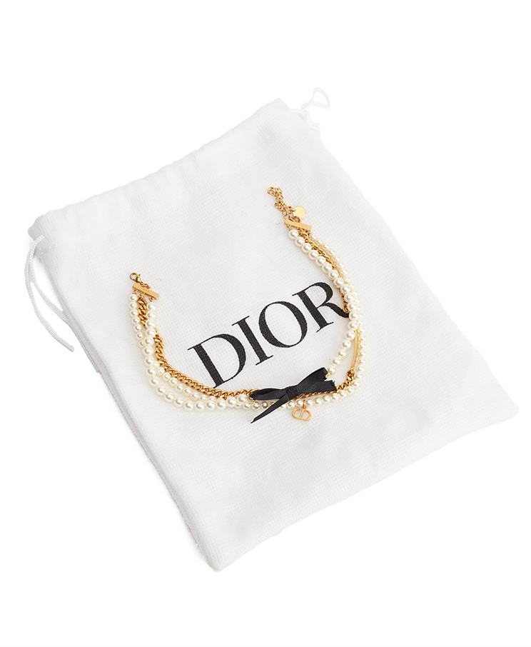 Dior CD Bow Choker Necklace