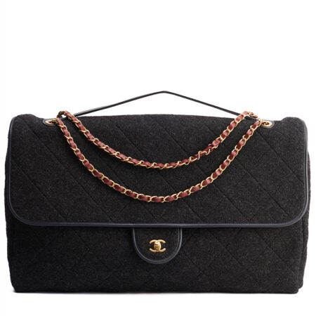 Chanel Flap Bag Maxi With Top Handle