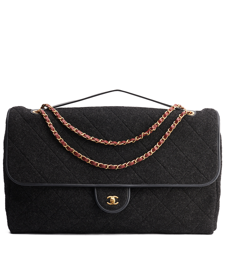 Chanel Flap Bag Maxi With Top Handle