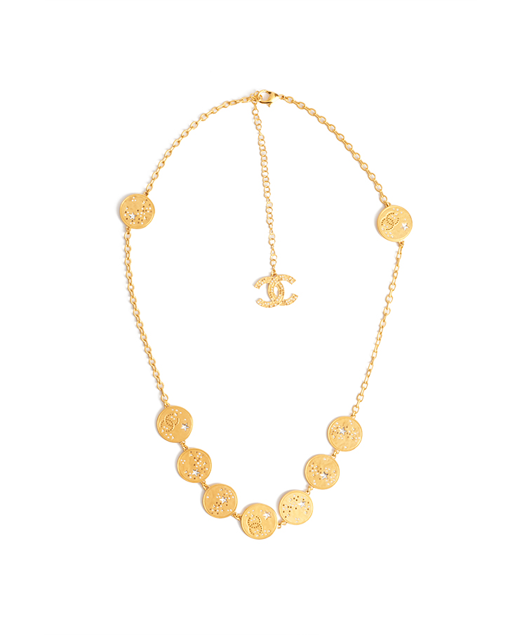 Chanel СС Coin Medallion Necklace