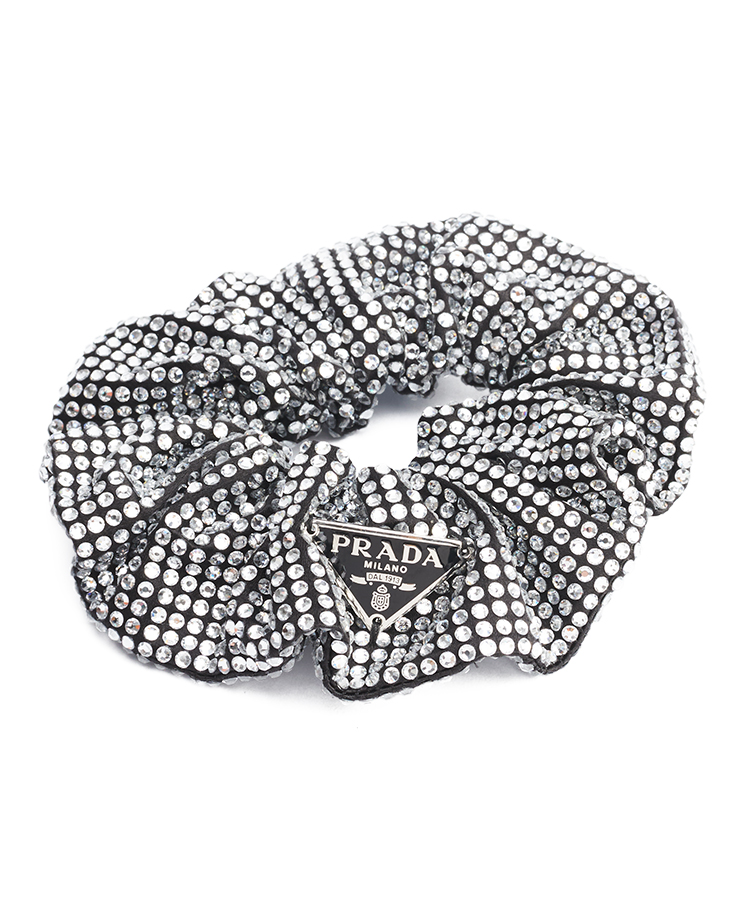 Prada Crystal Hair Scrunchie