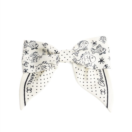 Chanel Bow Barrette Hair Clip