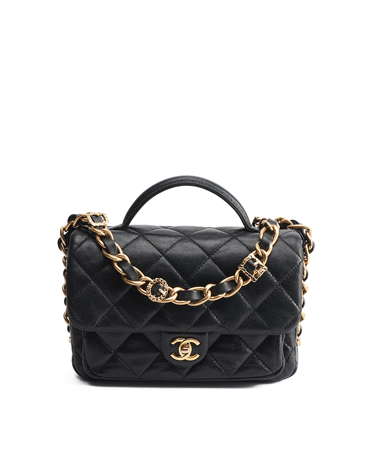 Chanel Flap Bag Mini With Top Handle